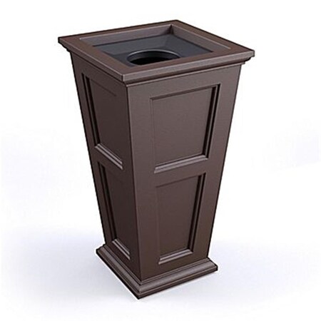 Defenseguard 40 in. Fairfield Tall Waste Bin Espresso DE3082257